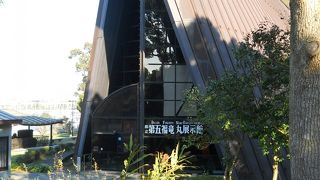 船が丸ごと展示してあります・第五福竜丸展示館