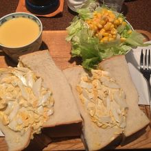 タマゴサンドセット