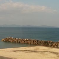 部屋から海を眺めた感じです