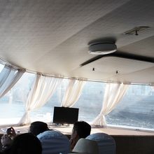 船内は快適です。