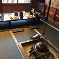 合掌造りにいろりもありました。
