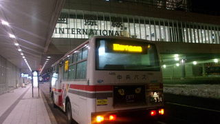 厳冬期早朝の国際線ターミナルアクセスにはご注意を！