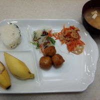 朝食です。時間がなかったので少しですが助かりました。