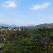 灯台から見える大室山