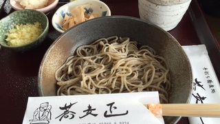 シンプルなお蕎麦