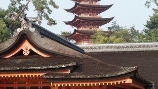 厳島神社からの五重塔