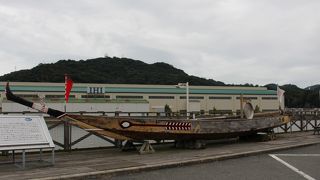 道の駅の二階でした