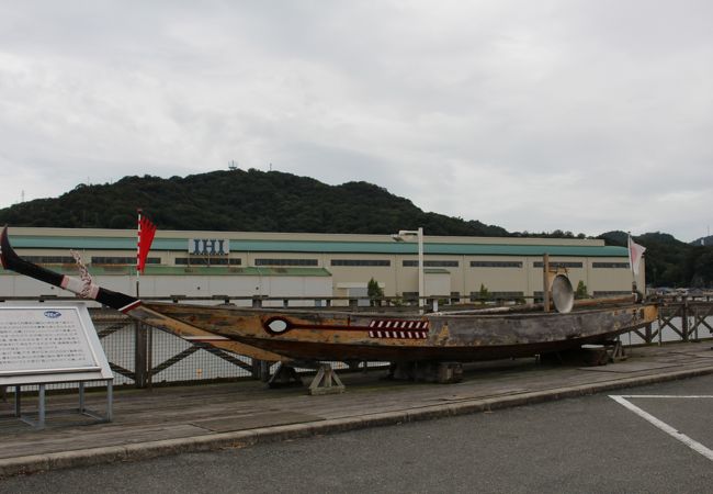 道の駅の二階でした