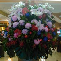 ロビーには生花