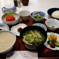 朝食の麦粥