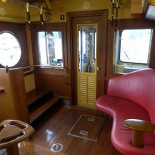 「赤富士」の運転台側はこんな感じ。丸い窓は「富士見窓」だそう