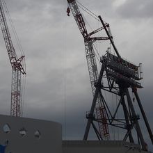 建設中の大観覧車