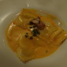 ロブスターのラビオリ