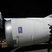 ７８７のシンボル！ギザギザエンジンです。