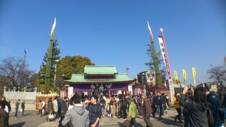 巨大門松が印象的でした。