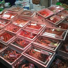 たくさんの海鮮物