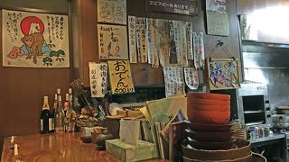 工事規制に負けずに居酒屋すみよしに入店しました。