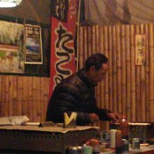 たこ焼き　焼いていらっしゃいます