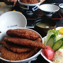 ミックスかつ丼セット