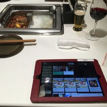 注文はiPadで