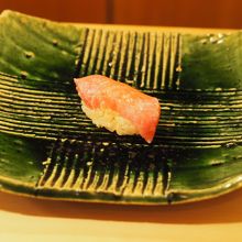 口の中でとろける大トロ。