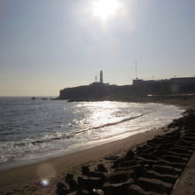 君ヶ浜の風景です。（犬吠埼方面）