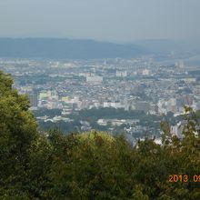 石垣山から見える小田原城