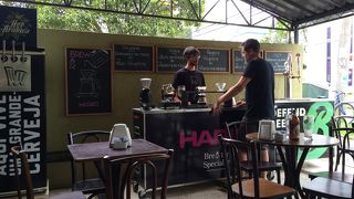 クリチバのオサレカフェ。