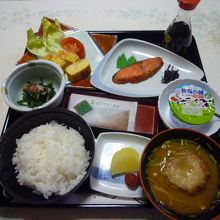 部屋食。朝食がすごく美味しかった