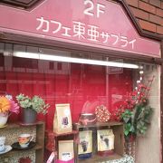 門前仲町交差点の喫茶