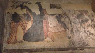 床モザイクは必見