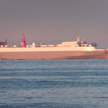 九州に向かう船でした。