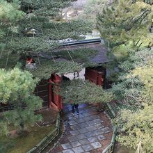 成巽閣二階から