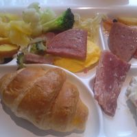 朝食をとりました