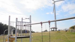 風力発電のある公園
