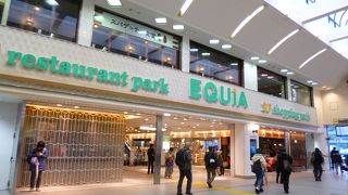 川越駅の改札すぐそば