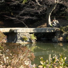 紀川から見た渡月橋の写真です。