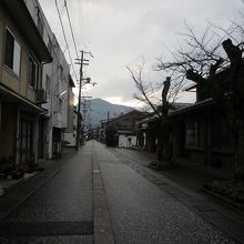 文芸館通りは雪対策