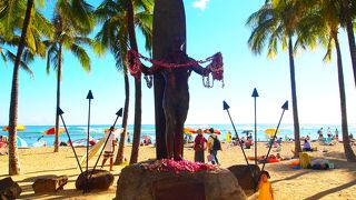 ワイキキの記念撮影場所