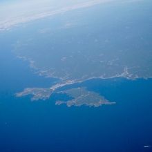 上空から見た潮岬