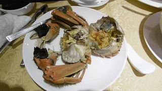 上海ガニを食べに