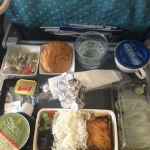 シンガポール→成田　和食　機内食