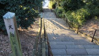 本門寺西側の階段