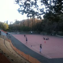 調整池（普段は多目的広場）