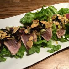 マグロの中華風お刺身