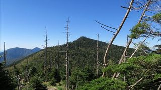 最高峰「八経ヶ岳」（八剣山）です。
