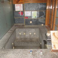 部屋にある温泉浴室