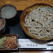 武生を代表するお蕎麦の名店