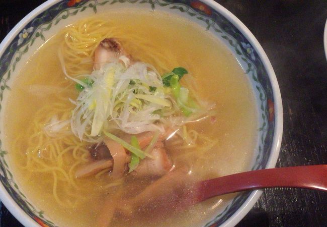 細麺の塩ラーメン