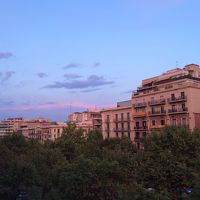 窓から。７：３０でやっと日が昇ってきたなというかんじ。